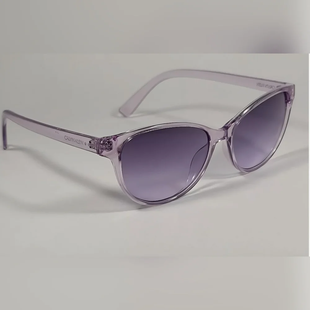 Calvin Klein Womens Purple Cat Eye Ladies Sunglasses (NWT) - Picture 2 of 4